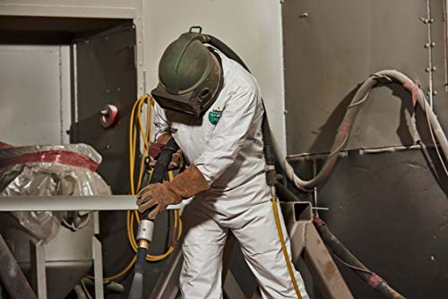 Lakeland Industries Inc MicroMax NS Microporous General Purpose Disposable Coverall with Hood, Elastic Cuff, 5X-Large, White (Case of 25)