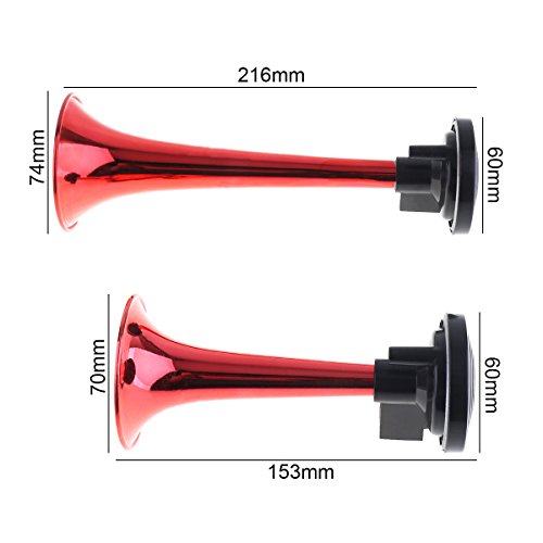 12V 178dB Super Loud Dual Tone Air Horn Set Trumpet Compressor for Motorcycle Car Boat Truck