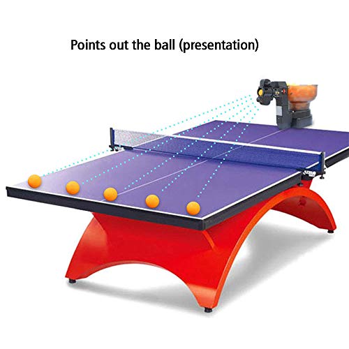 ZXMOTO Table Tennis Robot Ping Pong Robot Machine with 36 Different Spin Balls Automatic Ping Pong Ball Machine for Training