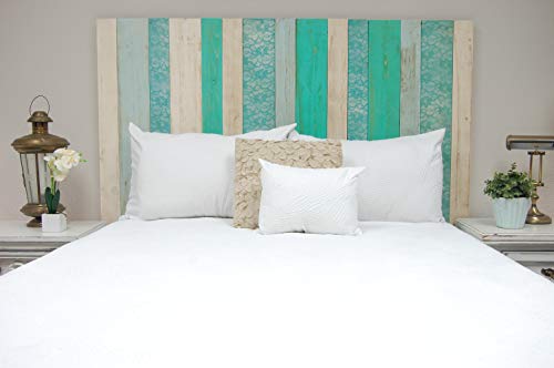 Serenity Mix Headboard Full Size, Hanger Style, Handcrafted. Mounts on Wall. Easy Installation.