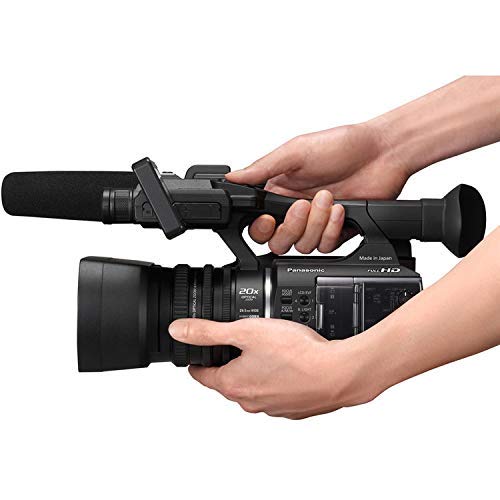 Panasonic AG-AC30 Full HD Camcorder (AG-AC30PJ) with 64GB Memory Card, LED Light, Case, Telephoto Lens, and More - Advanced Bundle
