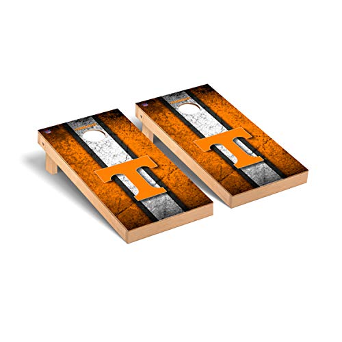 Victory Tailgate Regulation Collegiate NCAA Vintage Series Cornhole Board Set - 2 Boards, 8 Bags - Tennessee Vols Volunteers