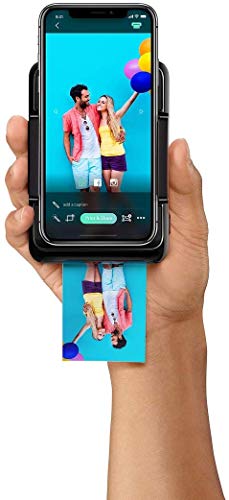 Lifeprint 2x3 Instant Print Camera for iPhone (Black) Stickers Bundle