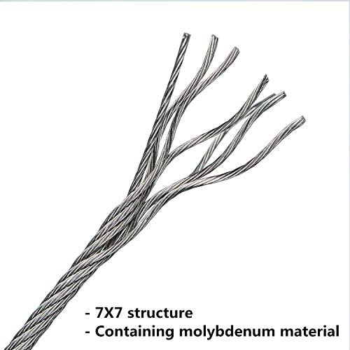 Ingpro T316 Stainless Steel Cable 1/8" Aircraft Wire Rope for Deck Cable Railing Kit, (7x7 800FT),Corrosion Resistance Grade