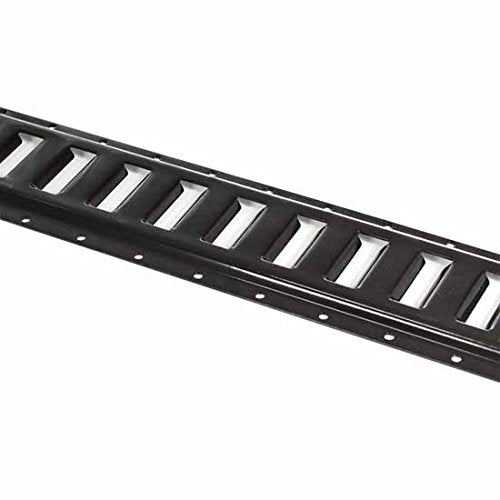 Five 8-ft E Track Tie-Down Rail Powder Coated Steel ETrack Horizontal Pack Of 5 Bolt-On For Cargo Pickups Trucks Trailers Vans