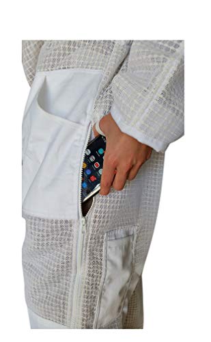 Oz Armour Beekeeping Suit Ventilated Super Cool Air Mesh with Fencing & Round Brim Hat (XXX-Large)