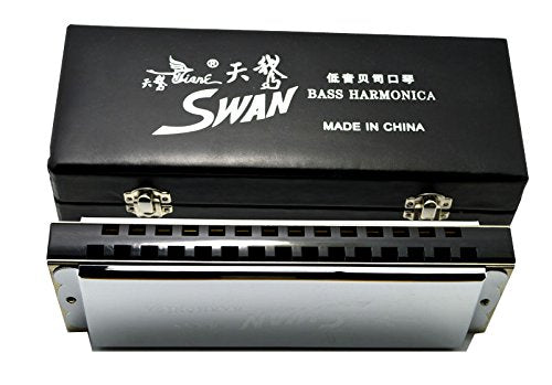 BASS Harmonica, Swan, 29 holes, professional harmonica, WBS