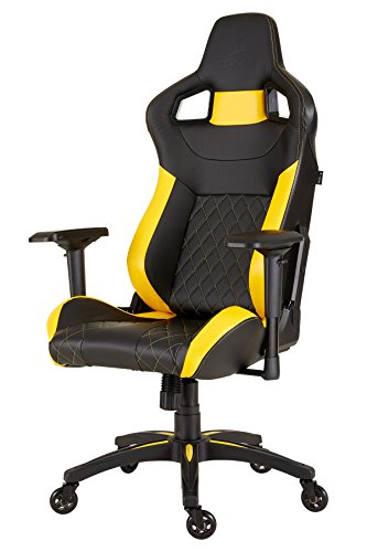 CORSAIR CF-9010015 WW T1 Gaming Chair Racing Design, Black/Yellow