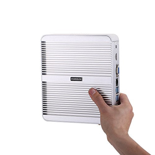Fanless Mini Computer Windows 10/Linux Ubuntu Intel Core I5 825OU/8265U HUNSN BM07 Wi-Fi 1VGA 1HDMI 4USB3.0 4USB2.0 1LAN
