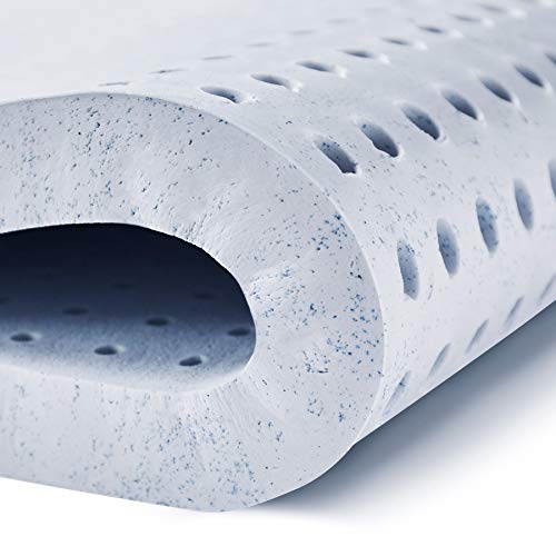 ViscoSoft Pillow Top Latex Mattress Topper Twin XL | Serene 3 Inch Gel Latex Mattress Pad & Cover