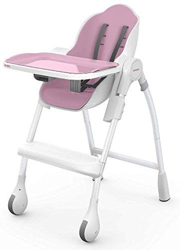 Oribel Cocoon 3-Stage Easy Clean, Contemporary High Chair (Pink)