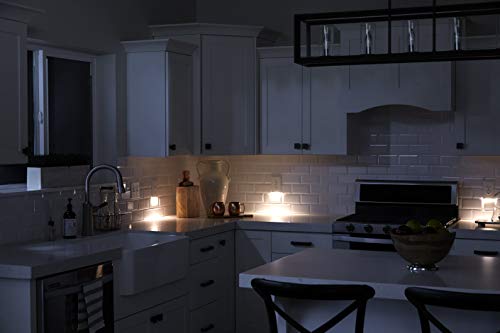 Snap Power Guide Light 2 For Outlets LED Night Light Bar Electrical Wall Plate White 10 Pack
