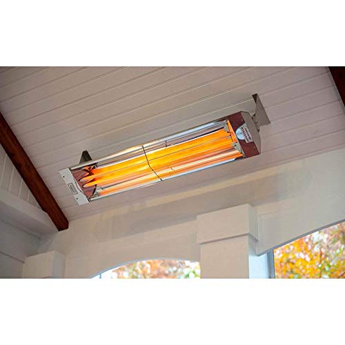 Infratech Wd-Series 61 1/4-inch 6000w Dual Element Electric Infrared Patio Heater - 240v - Stainless Steel - Wd6024ss