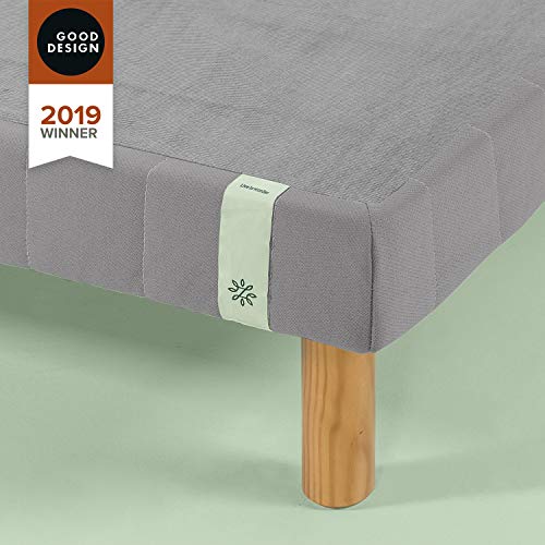 Zinus 11 Inch Quick Snap Standing Mattress Foundation/Low profile Platform Bed/No Box Spring needed, Gray, Queen