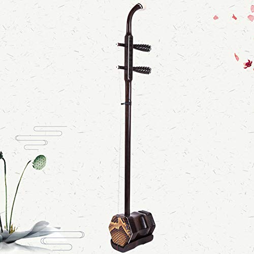 Landtom Ebony Erhu Chinese 2-string Violin Fiddle Musical Instrument + Free Accessories, Fulfilled by Amazon