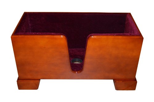 Vio Music Upright Double Bass Wooden Stand Burgundy Velvet Plush Cushions