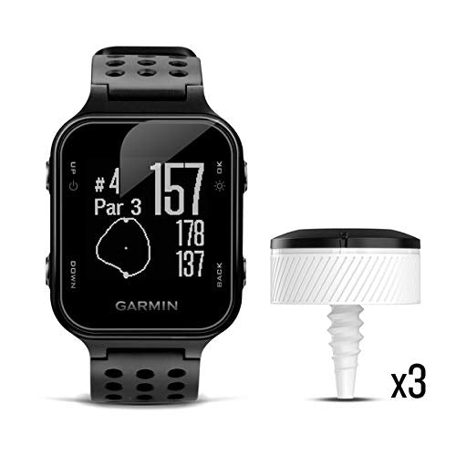 Garmin Approach S20, GPS Golf Watch with Step Tracking, Preloaded Courses, Slate