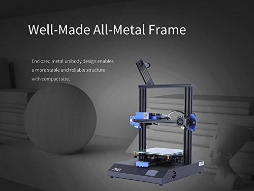 Anet DIY 3D Printer, All Full Metal Frame W/ Resume Printing Function, 2.8in LCD Color Touch Screen, Upgraded Over-Current Protection Mainboard