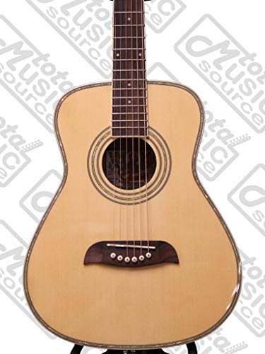 Left Hand Oscar Schmidt 1/2 Size Acoustic Guitar, Natural, Lefty, OGHSLH