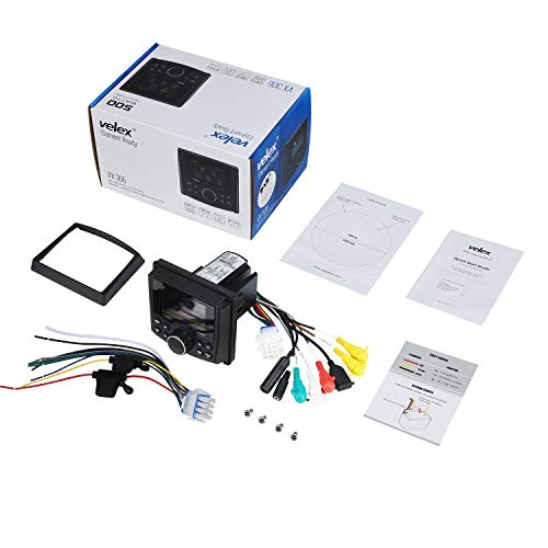 Marine Stereo, Audio Video Player FM/AM with Bluetooth Streaming, for Yacht, Boat, UTV, ATV, Power Sport, Spa