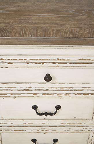 Signature Design by Ashley - Realyn Dining Bar Table - Antique White