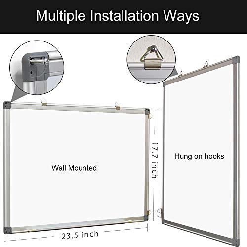 Large 78 x 36 inches Magnetic Dry Erase Board with Pen Tray | Wall-Mounted Aluminum Message Presentation Memo White Board for Office Home and School