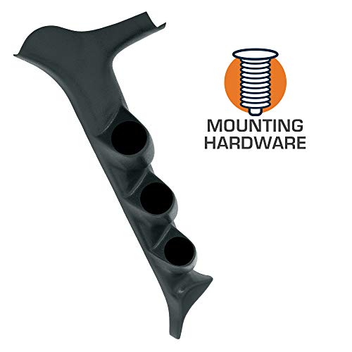 GlowShift Diesel Gauge Package Black 7 Color 60 PSI Boost 1500 F Pyrometer EGT & Transmission Temp Black Triple Pillar Pod