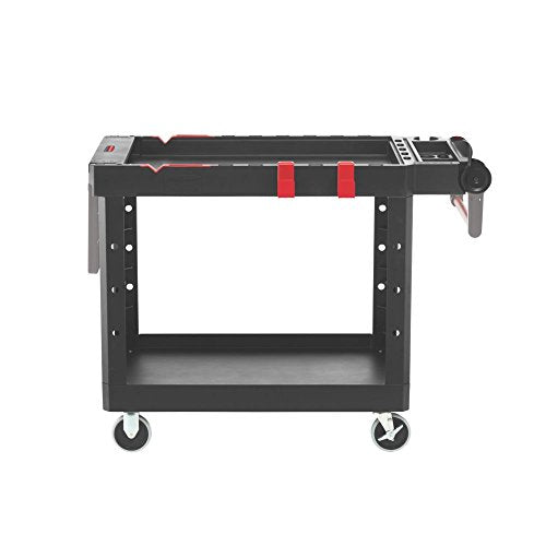 Rubbermaid Commercial Products 1997208 Heavy Duty Adaptable Utility Cart, Black, Medium, 51.47" Height, 36.00" Width