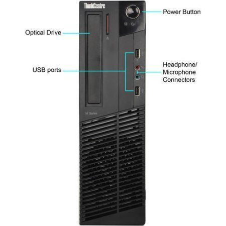 2017 Lenovo Think-Centre M73 SFF Small Form Factor Business Desktop Computer, Intel Dual-Core i3-4130 3.4GHz, 8GB RAM W-10