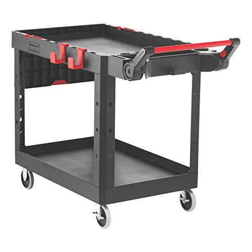 Rubbermaid Commercial Products 1997208 Heavy Duty Adaptable Utility Cart, Black, Medium, 51.47" Height, 36.00" Width