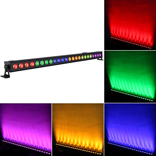LED Light Bar, LaluceNatz 40" 96W 24 LED Stage Lights Wash Light Bar, 4 in 1 RGBA Wall Washer Lights, DJ Lighting by DMX Control for Wedding, Birthday, Church, Party, Stage Lighting