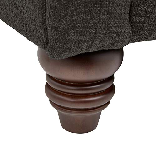 Stone & Beam Bradbury Chesterfield Classic Sofa, 92.9"W, Pepper