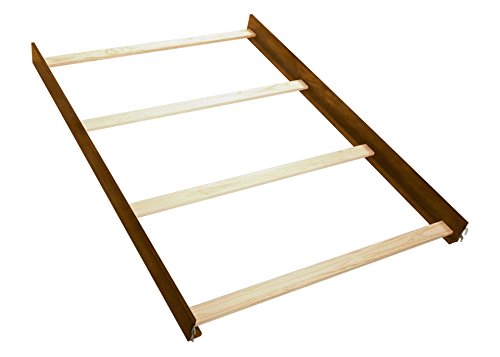 Full Size Conversion Kit Bed Rails for Oxford Baby Cribs (Rustic Farmhouse Brown)