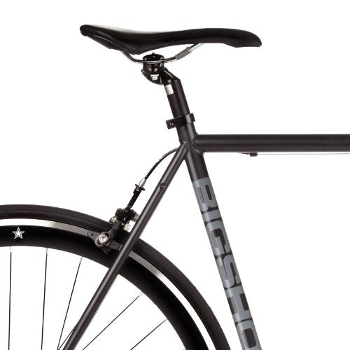 Big Shot Bikes Dublin Black Fixie Track Bike Fixed Gear Men Women Rider Height 5'11" to 6'3" Large