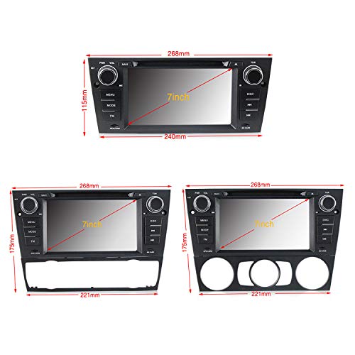 Android 9.0 Car Radio for BMW 3 Series E90/E91/E92/E93 Car Stereo 7 inch Multi-Touch Screen Radio CD DVD Player Bluetooth 4G WiFi Navigation Head Unit