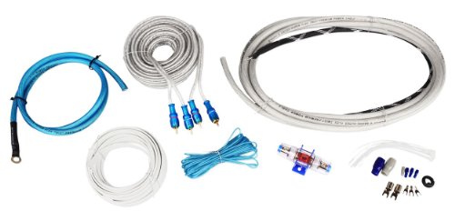 Rockville MS10LW 10" 2400w White Marine/Boat 10" LED Free Air Subwoofer+Mono Amp+Wire Kit