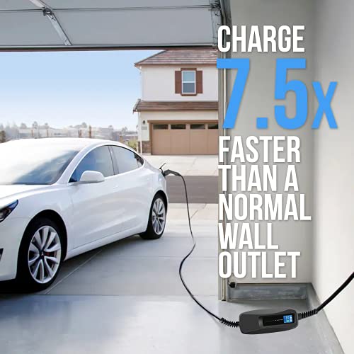 Lectron 240V 40 Amp Level 2 EV Charger with 18ft Extension Cord J1772 Cable & NEMA 14-50 Plug