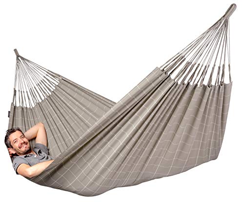 LA SIESTA Brisa Almond - Weather-Resistant Double Classic Hammock with CasaMount Multipurpose Suspension