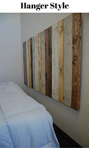 Serenity Mix Headboard Full Size, Hanger Style, Handcrafted. Mounts on Wall. Easy Installation.