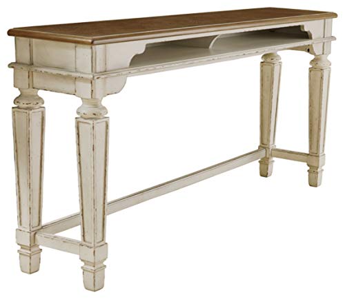 Signature Design by Ashley - Realyn Dining Bar Table - Antique White