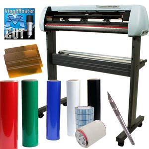Vinyl Cutter Plotter SignShop Starter Bundle - 34 Inch SC2 Machine + Oracal 651 Transfer Tape