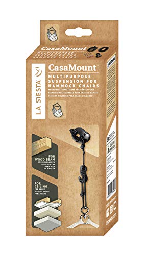 LA SIESTA Habana Chocolate - Organic Cotton Kingsize Hammock Chair with CasaMount Suspension Kit