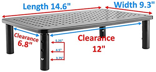 14 Pack Metal Monitor and Laptop Height Adjustable Stand Vented Metal Multi-Pack Lots by Husky Mounts (14 Pack)