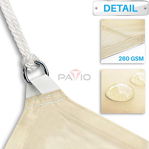 Patio Paradise 12'x16' Waterproof Sun Shade Sail Canopy Rectangle Straight Side Grommet Pergola Cover Windscreen Customize Available