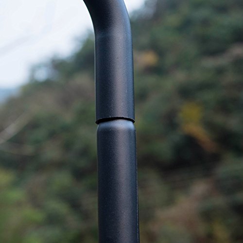Lazy Daze Hammocks Deluxe Hammock Swing Chair Steel Stand with Heavy Duty Coated Frame, Capacity 450 Pounds, Black