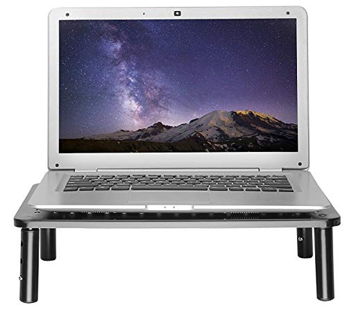 14 Pack Metal Monitor and Laptop Height Adjustable Stand Vented Metal Multi-Pack Lots by Husky Mounts (14 Pack)