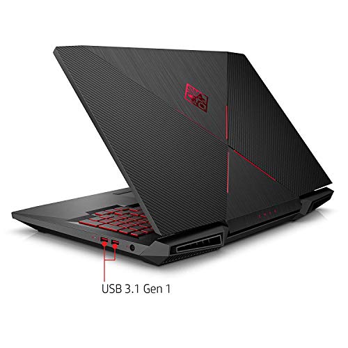 OMEN by HP 17-Inch Gaming Laptop, Full HD IPS Display, Intel i7-8750H Processor, NVIDIA GTX 1050 Ti 4GB, 12GB RAM, 128GB SSD, 1TB HDD, Win10H, 17-an110nr (Renewed)