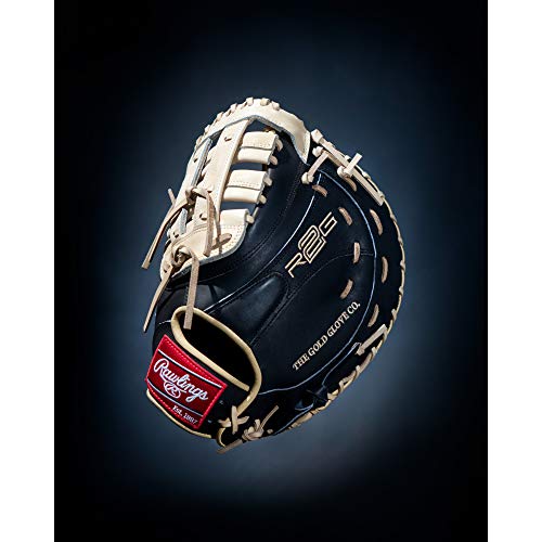 Rawlings Heart of The Hide R2G Baseball Glove, Black/Camel, 12.5 inch, Modified Pro H Web, Right Hand Throw