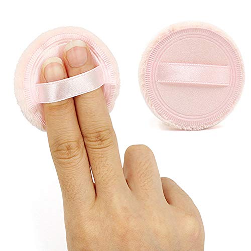 MJcoffee 2Pcs Facial Beauty Sponge Powder Puff Cosmetic Tool Round Applicator Pads For Face Foundation Makeup