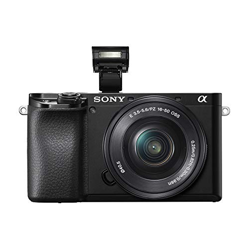 Sony a6100 Mirrorless Camera 4K APS-C ILCE-6100YB S 2 Lens Kit 16-50mm + 55-210mm Silver Bundle with Deco Gear Case + Extra Battery + Flash + Wide Angle & Telephoto Lens + Filter Set 64GB Accessories